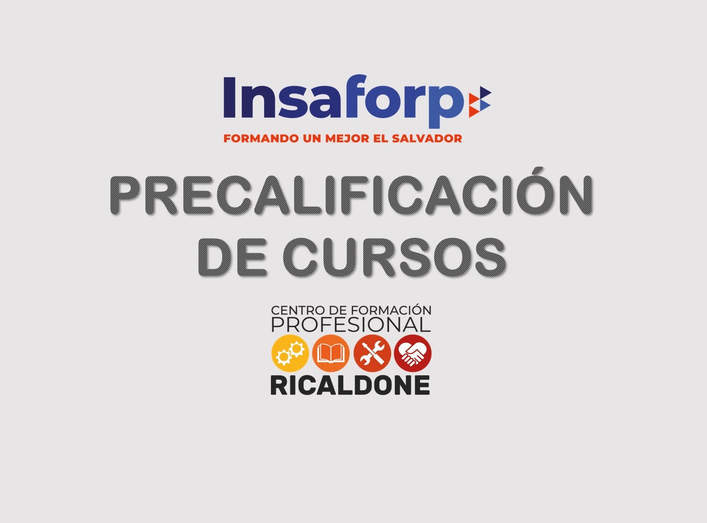 PRECALIFICACIÓN DE CURSOS